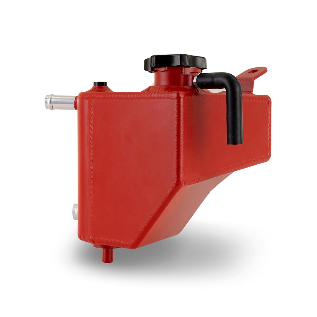 Mishimoto Coolant Expansion Tank, Aluminum Compatible with Toyota GR Corolla 2023+, Micro-Wrinkle Red