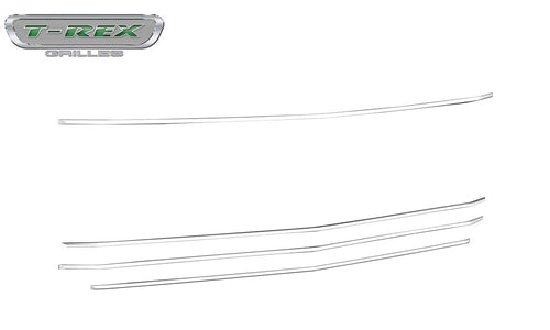 Silverado Compatible with (2019-2022) 1500 Trail Boss, RST, LT Round Billet Grille, Horizontal Round, Silver, 4 Pc, Overlay, Does Not Fit Vehicles with Camera - PN #6211236