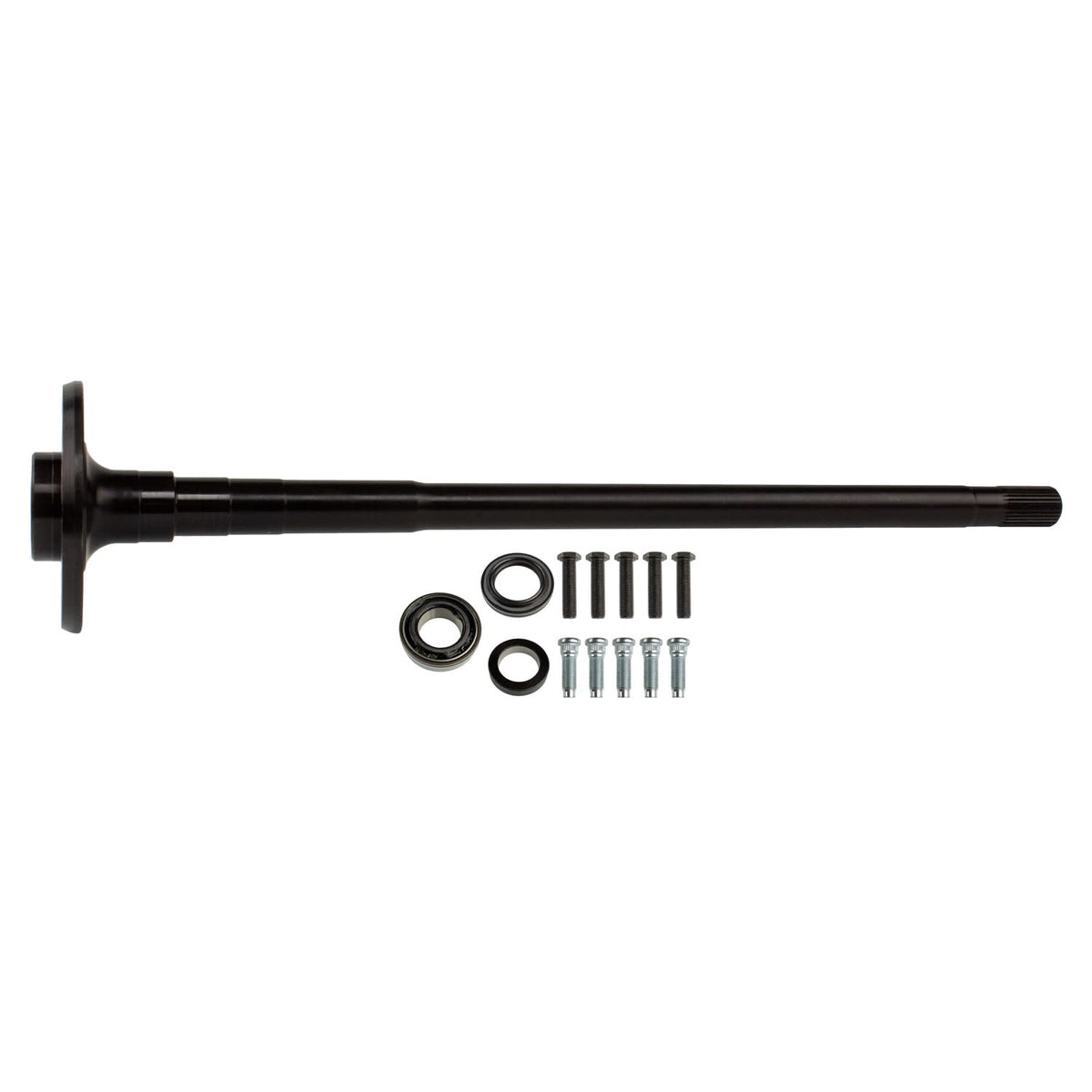 Dana 44 EXCel Drive Axle Shaft Assembly; 29.75" Overall Length; 5 X 4.5 Lug Pattern; 30 Spline; Includes Bearing, Seal And Studs