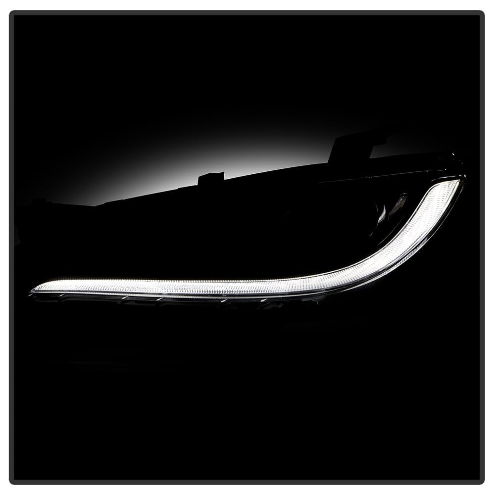 Chrysler 200 15-17 Spyder (POE) Halogen w/LED DRL Black Trim 8 pins Headlight - OE Left