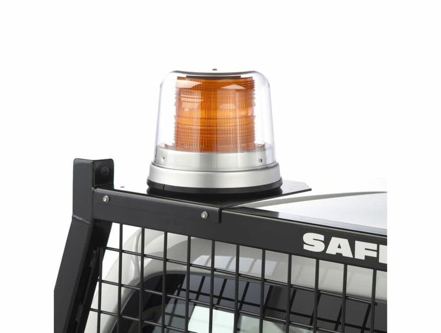 Light Bracket Backrack(TM) for round strobe lights, Driver's side mount, 10.5" octagon base