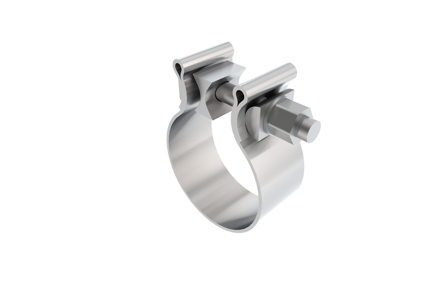 BORLA Universal Accuseal 2.5" Clamp Single Bolt Design T-304 Stainless Steel 18325