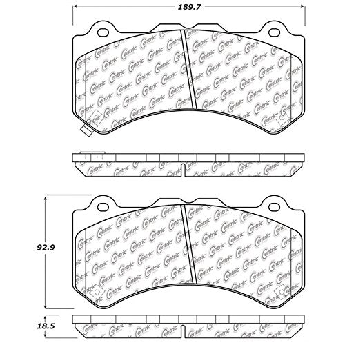 Front StopTech 308.13820 Brake Pads with Shims; Street