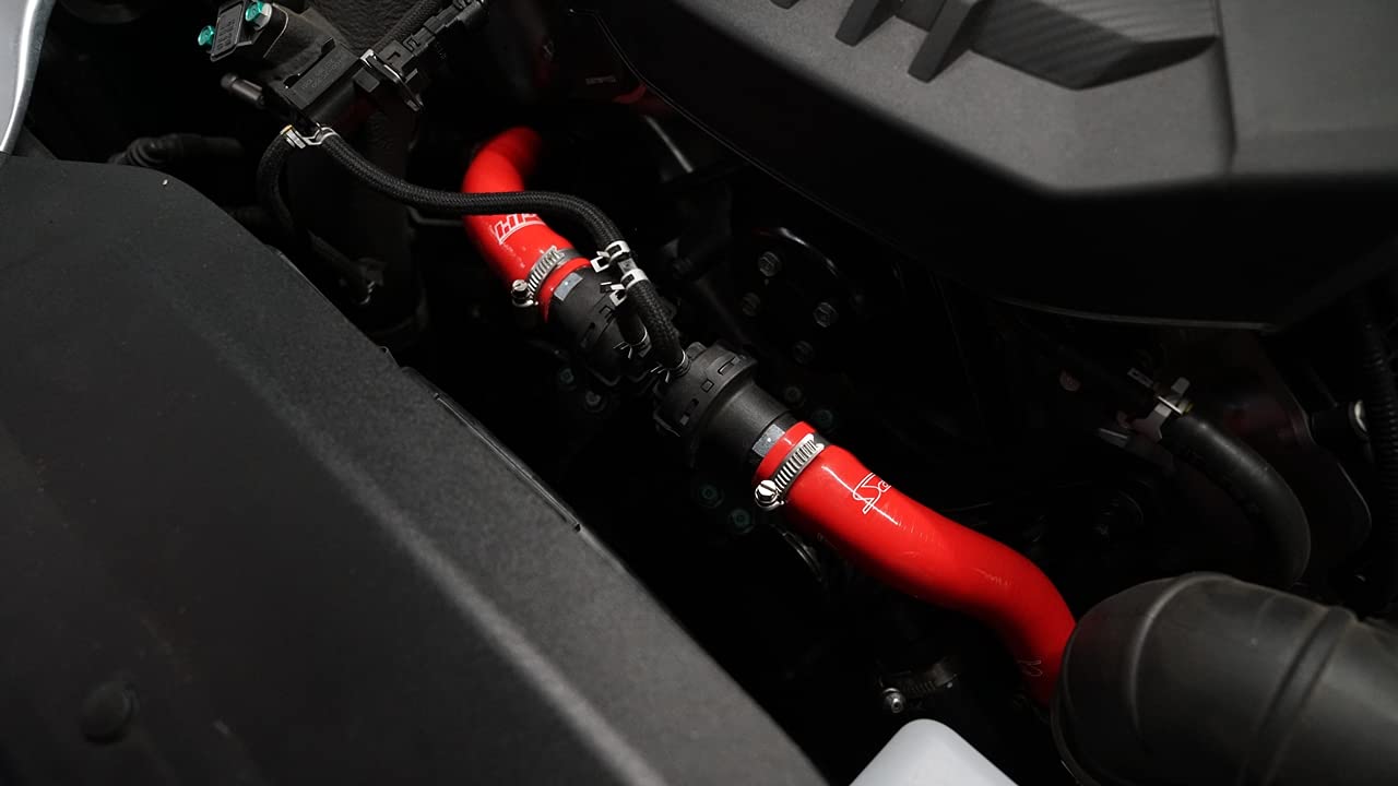 3-ply Reinforced Silicone Breather Hose Kit HPS Performance 57-2045-RED