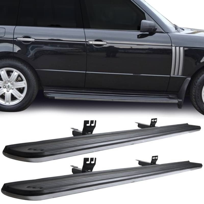 OEM Replica Black Horse Running Boards Compatible with 2003-2012 Land Rover Range Rover-RRREX-03