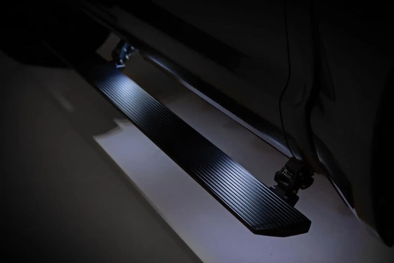 Power Running Boards Rough Country with LED Step Lights for Chevy Colorado & GMC Canyon (2015-2025) Crew Cab - Dual Motor Electric Powerstep Board & Retractable Truck Steps