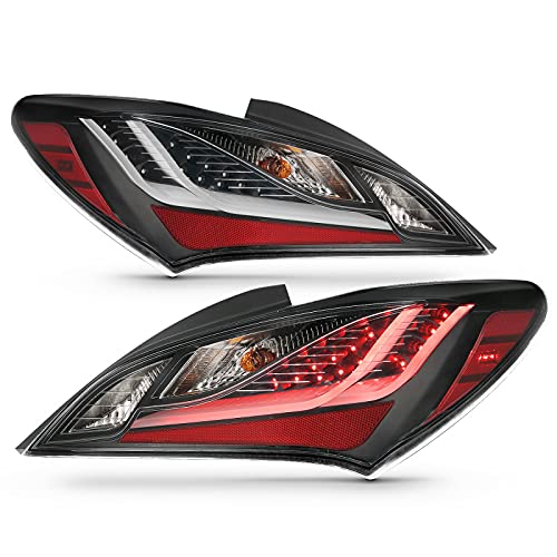 10-13 Hyundai Genesis 2DR LED Taillights Smoke ANZO (321347)