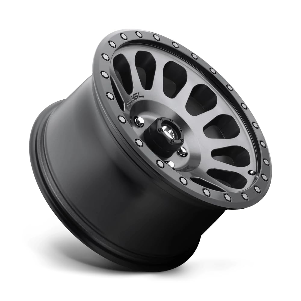 D601 VECTOR FUEL OFF-ROAD 18X9, 6X5.5, 5.04, 1mm MATTE GUN METAL BLACK BEAD RING - D60118908350