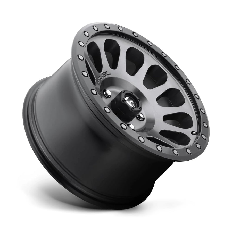 D601 VECTOR FUEL OFF-ROAD 18X9, 6X5.5, 5.04, 1mm MATTE GUN METAL BLACK BEAD RING - D60118908350