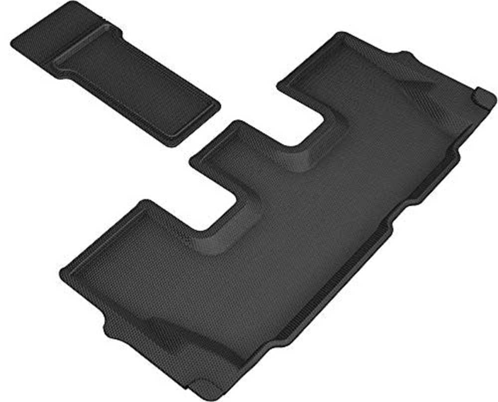 Kagu Floor Mat 3D MAXpider Custom Fit (Black) Compatible with Hyundai Palisade 7-Seat 2020-2025 - Third Row