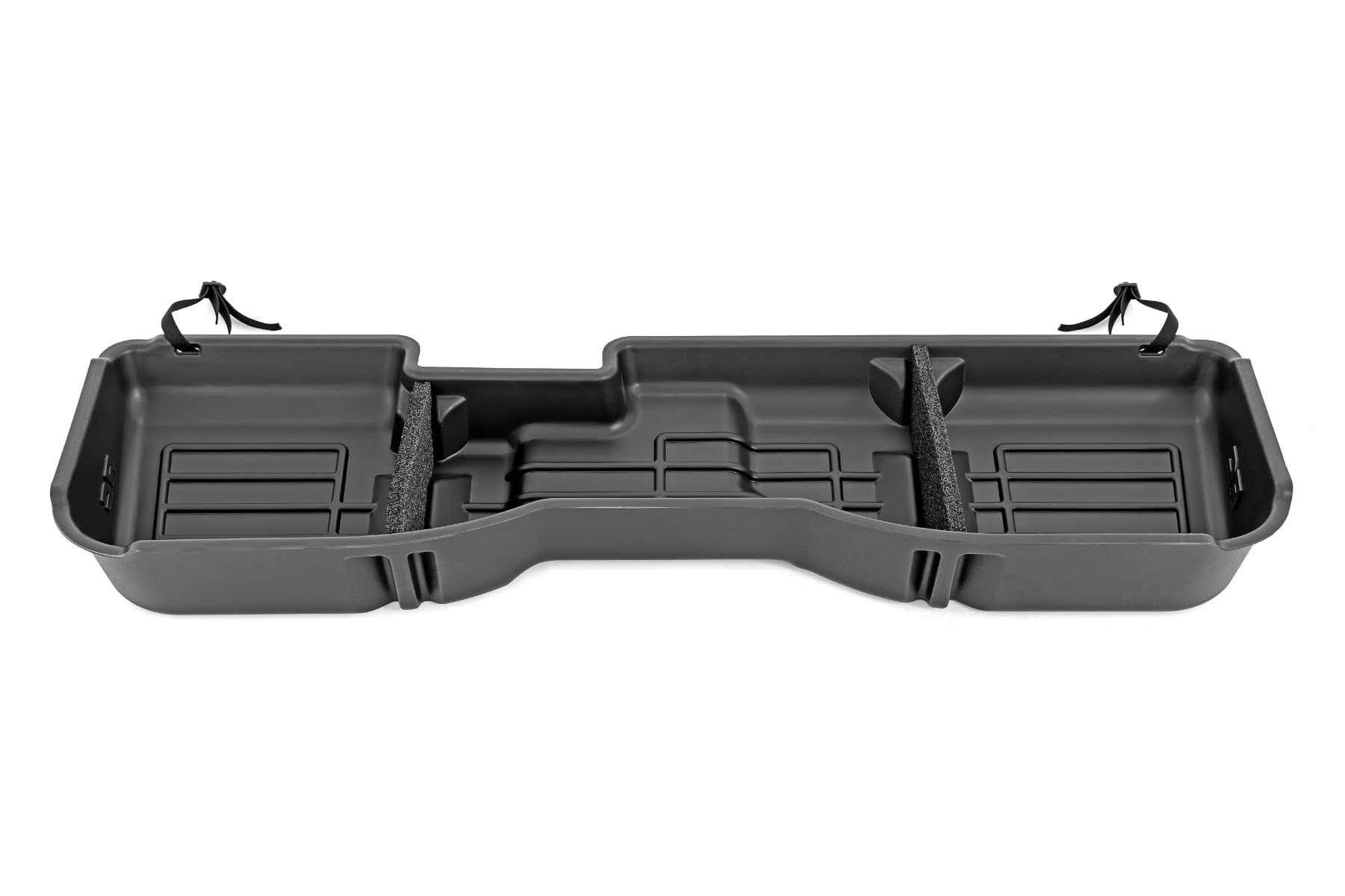Rough Country Under Seat Storage for Chevy Silverado 1500 (2014-2018) & 2500HD/3500HD Crew Cab - Under Seat Custom-Fit Truck Storage, Durable, Anti-Skid Thermoplastic