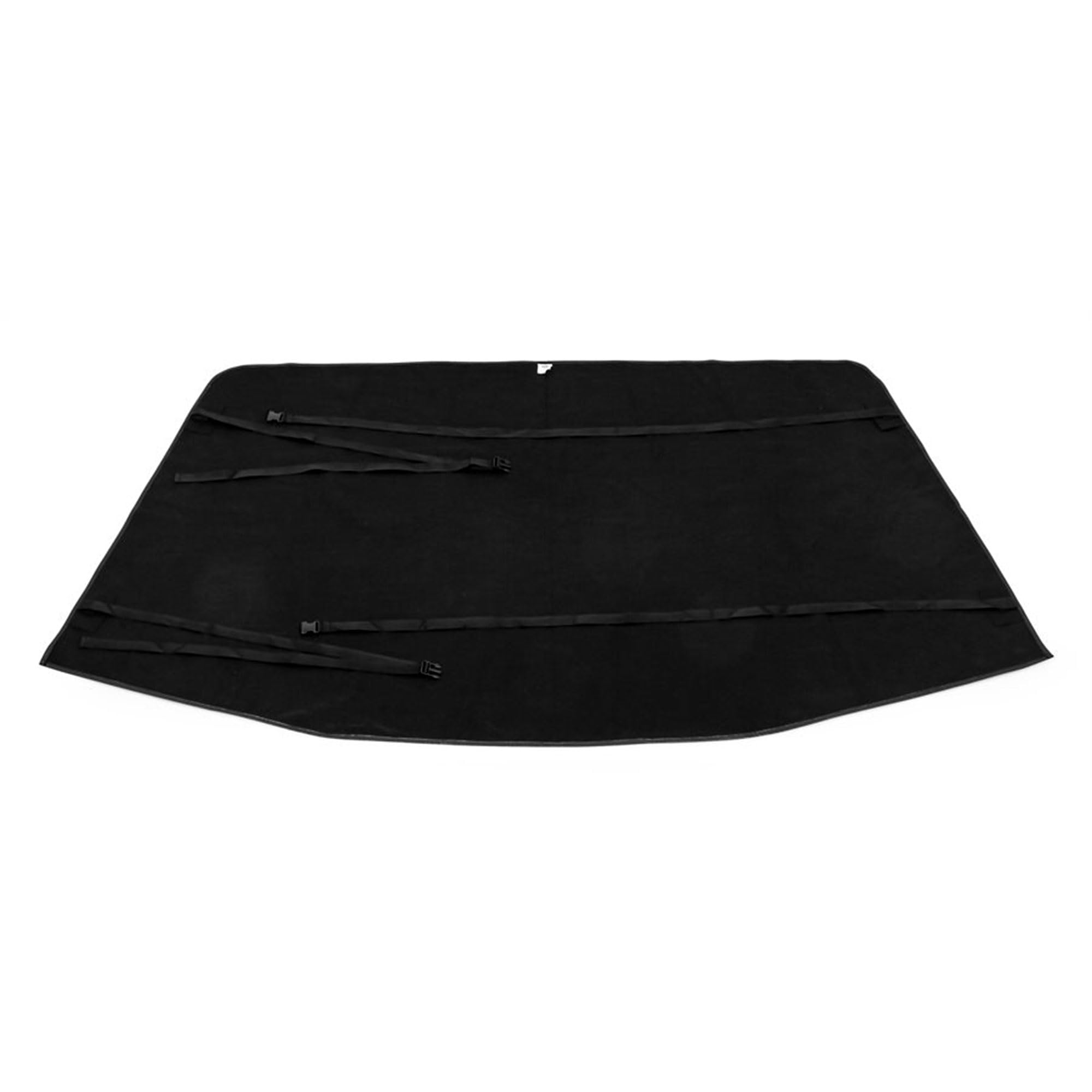 Camco Compact Durable Universal On the Go Vinyl RV Tow Car Windshield Protector from Chips and Cracks with Tool Free Installation, Black