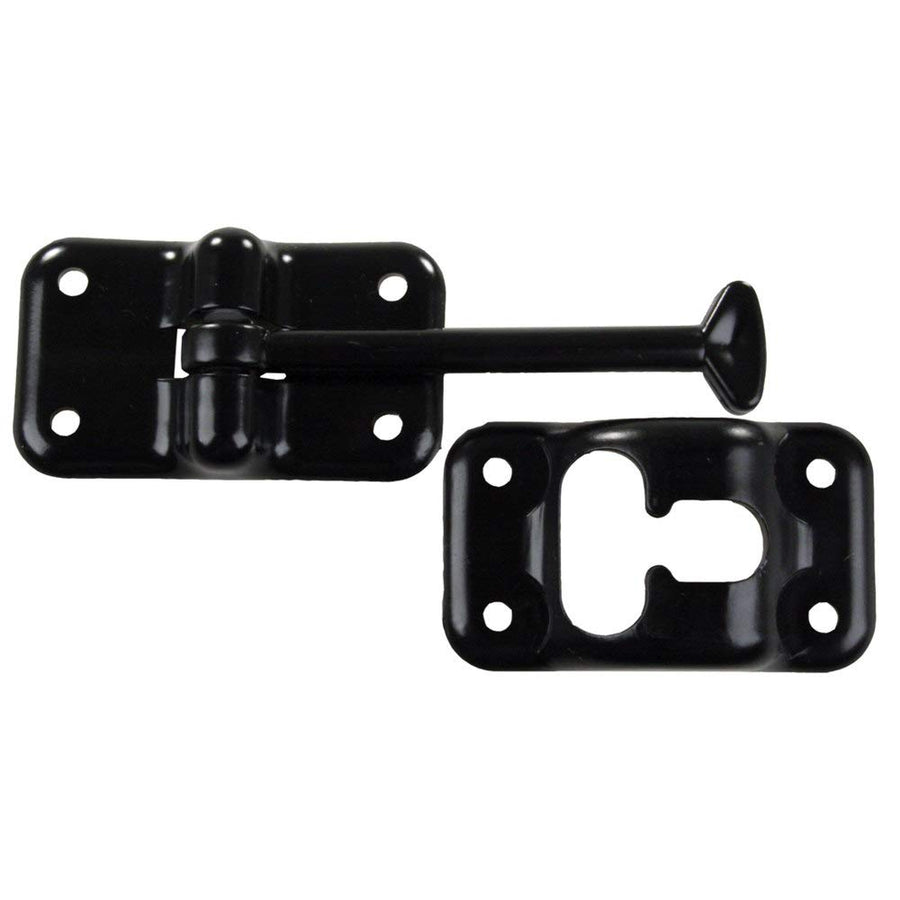 Plastic T-Style Door Holder JR Products - Black, 3-1/2"
