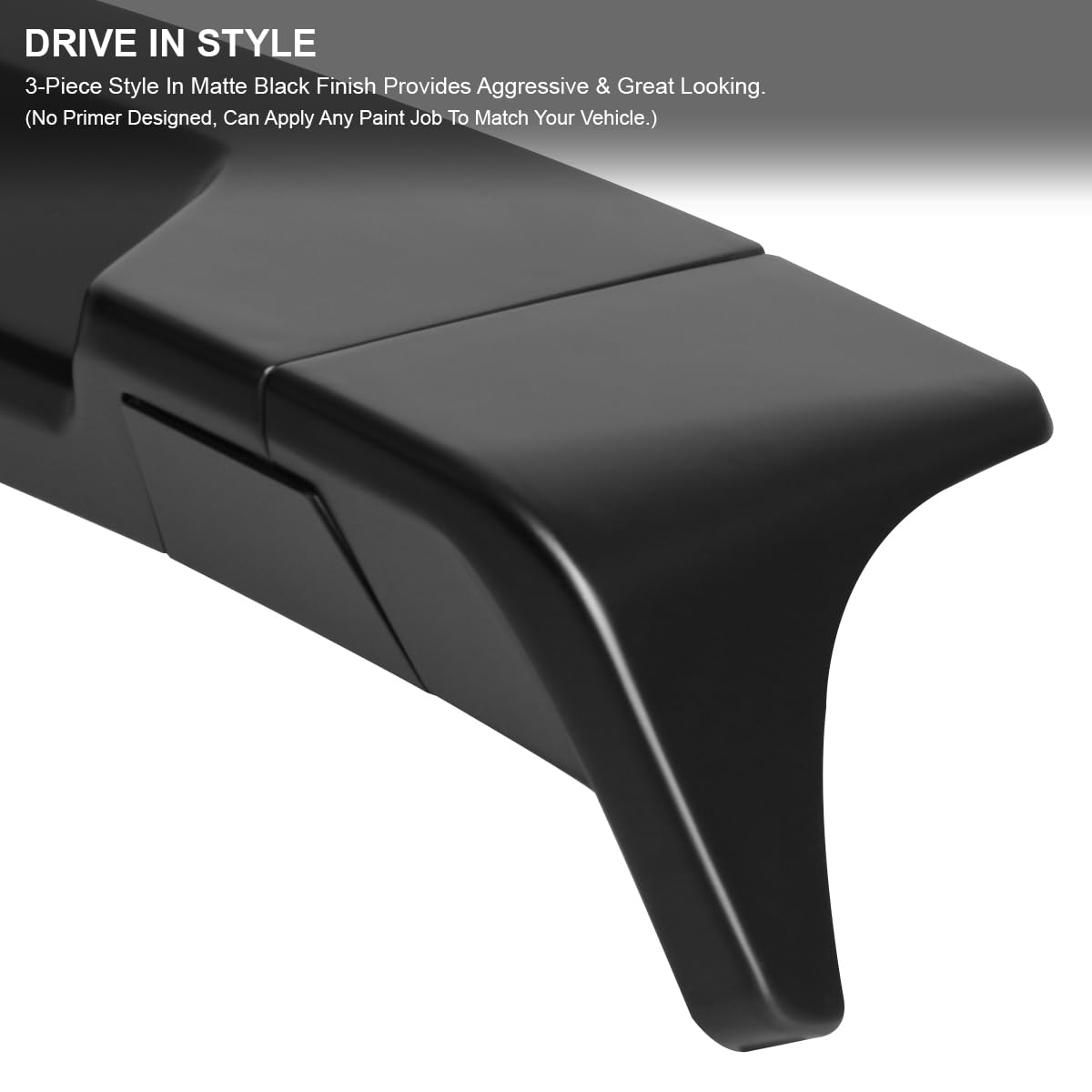 Matte Black ABS Cab Roof Spoiler Spec-D Tuning for 2016-2022 Toyota Tacoma Models