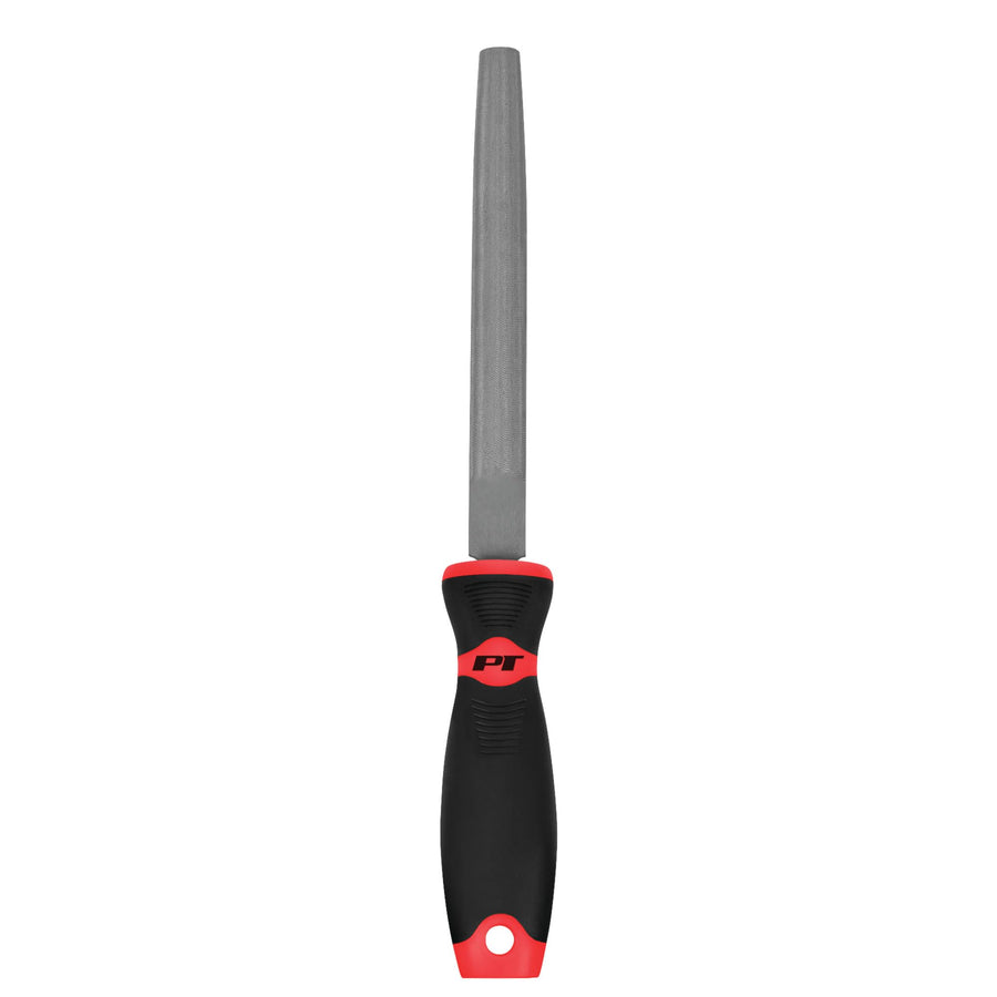 W7543 Performance Tool 8" Half Round File XL Oversized Handle High Carbon Steel File for Deburring, Shaping, and Sharpening - 13.25-Inch Long for Professional Use