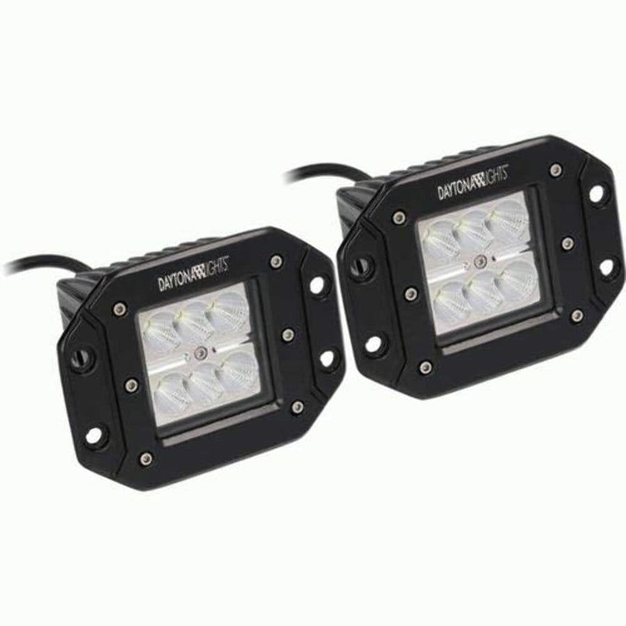FLUSH MOUNT METRA 3.6" - 6 Led Cube Light Flood (2Pk) (DL-FMCL7)