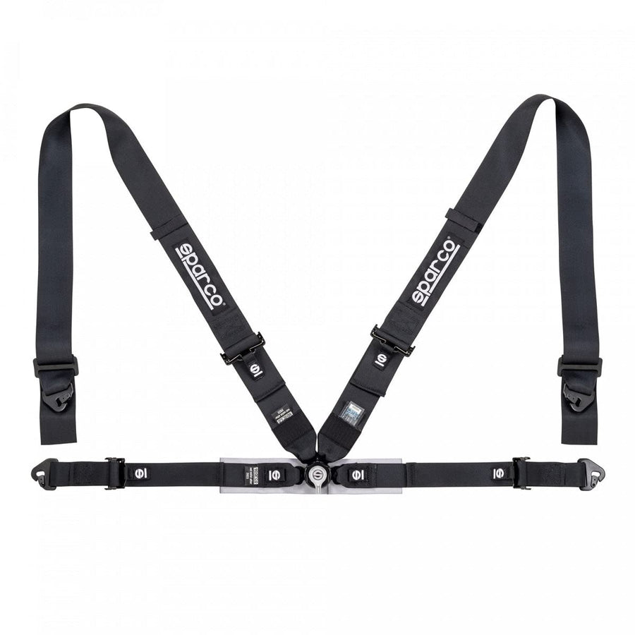 FIA Sparco 4-Point Harness Set 04716M1NR (Color: Black)