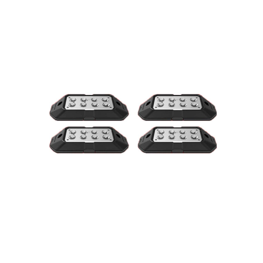 4pc XKGLOW Strobe Lights w/Traffic Modes Ultra Bright LEDs Multiple Strobe Modes + Solid On Red + Blue Colors