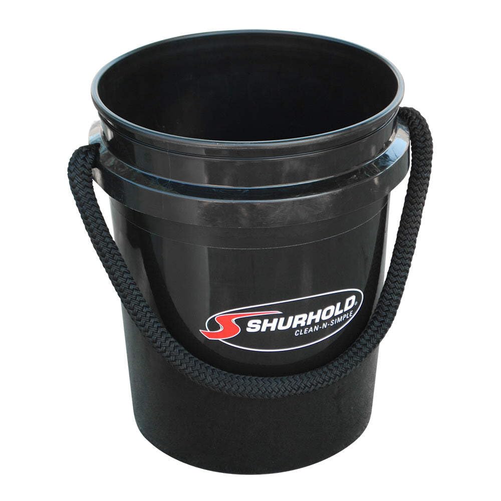 Shurhold Bucket - World's Best Rope Handle - 5 Gallon - Black