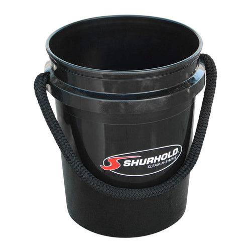 Shurhold Bucket - World's Best Rope Handle - 5 Gallon - Black