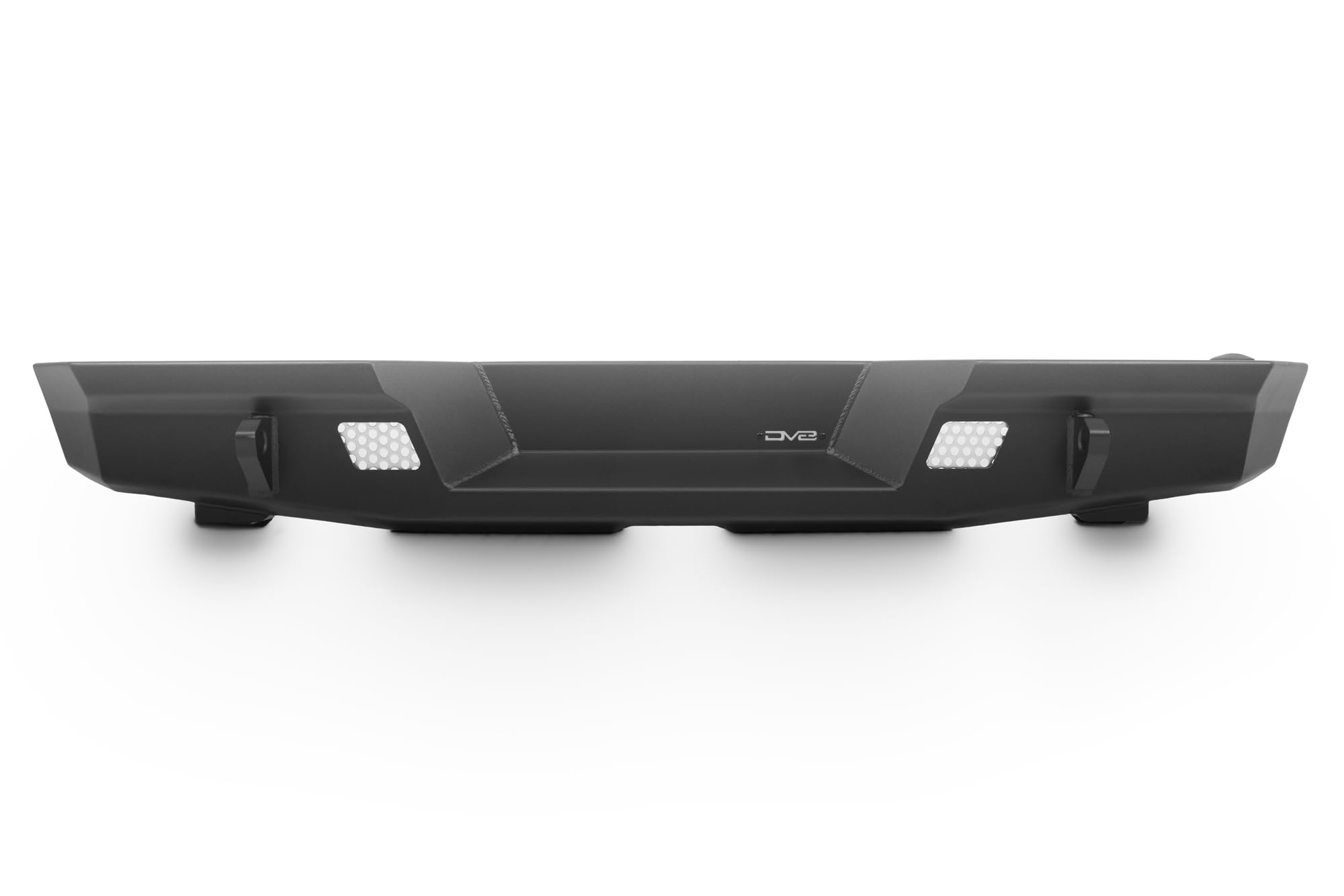 MTO Series DV8 Offroad Rear Bumper for the 2007-2018 Jeep Wrangler JK | Jeep Full-Width Rear Bumper | Mounts for (2) 3” Light Pods | Fits up to 37” Spare Tire (Max 4.5” Backspacing Wheels)