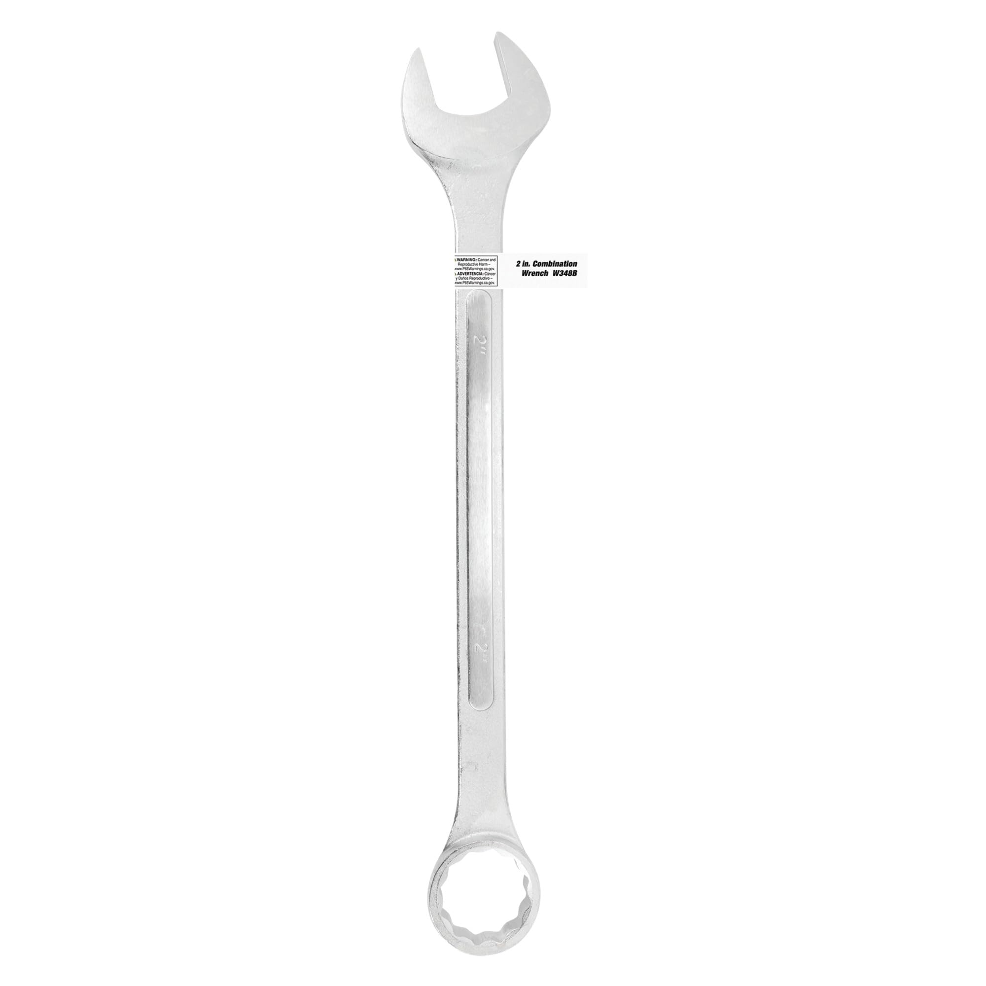 12-Point Performance Tool W348B Combo Wrench with Satin Chrome Finish 2-Inch