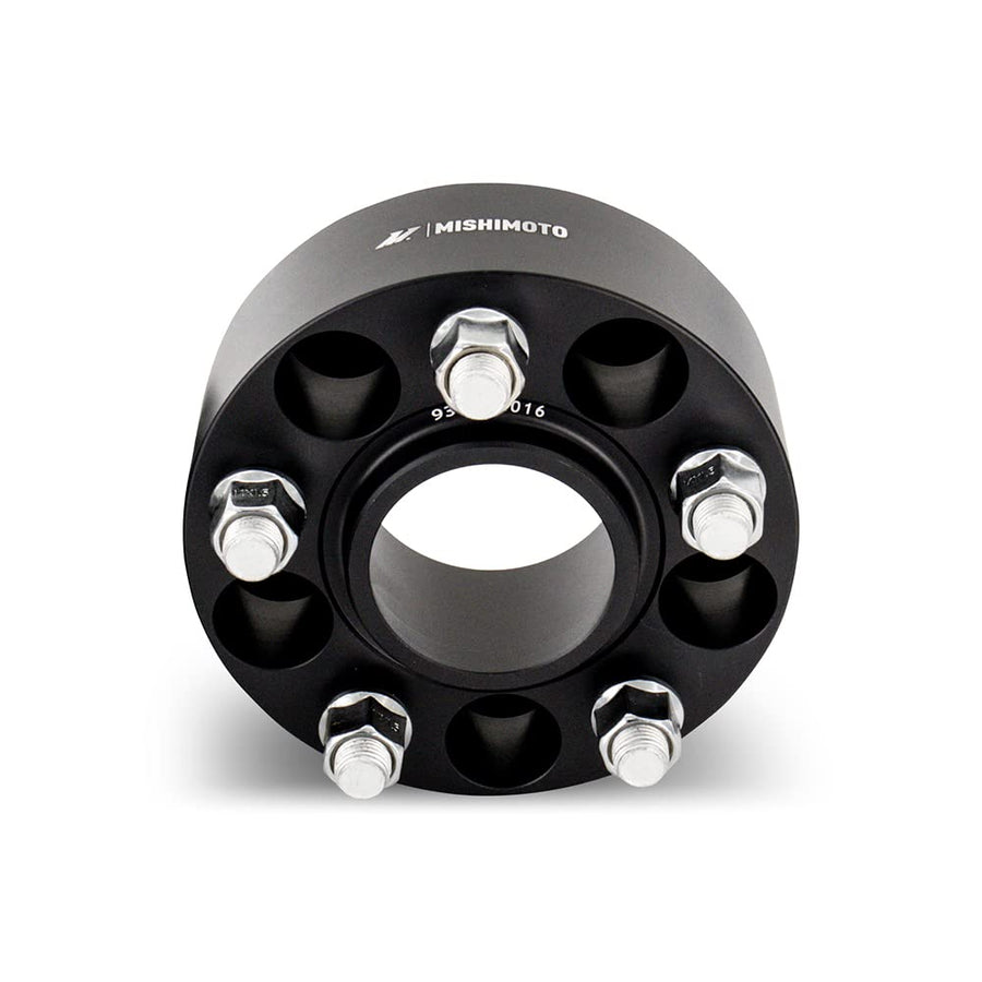 Mishimoto Wheel Spacers MMWS-001-500BK Compatible with 5X114.3 70.5mm Center Bore, M14 X 1.5, 2.00" Thick, Black