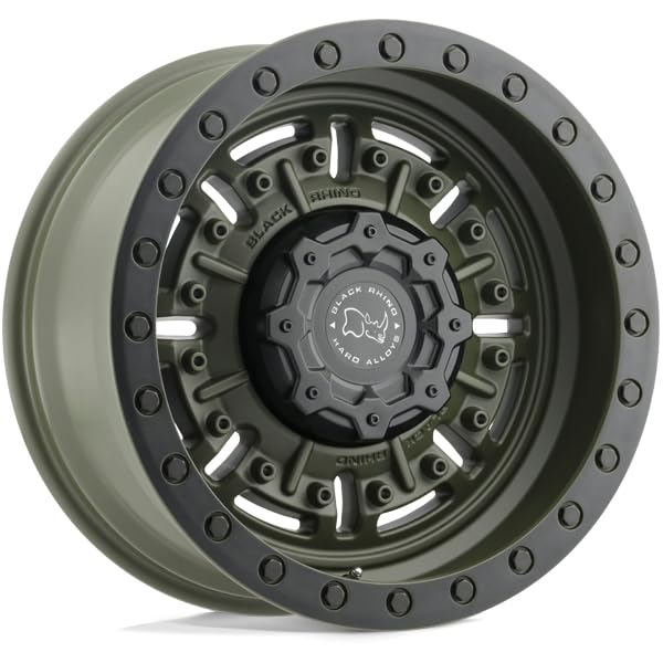 1795ABR-85127N71 Black Rhino 17X9.5 5X5.0 OD-GRN -18MM Abrams