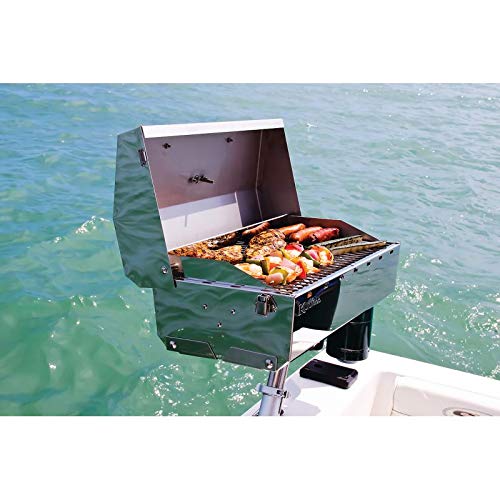 Kuuma Grill-StowNGo160, Gas w/EU-Style Fitting w/Therm&Igniter - Camco Manufacturing