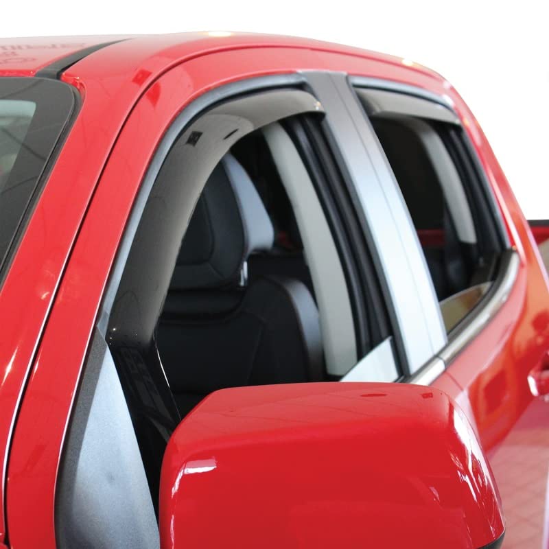 72-39423 Westin in-Channel Wind Deflector 4pc fits 2015-2022 Colorado Canyon Crew Cab