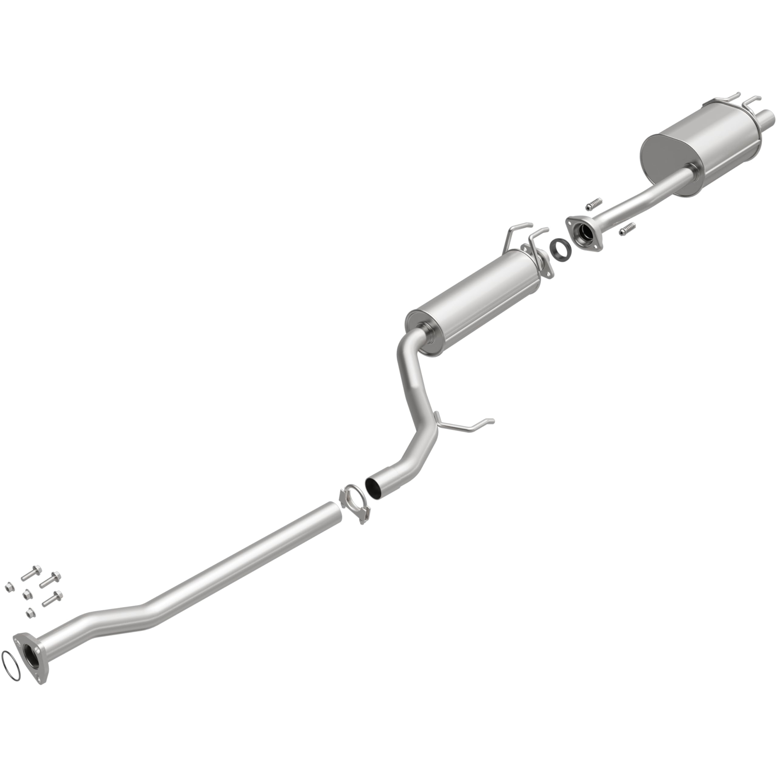 Replacement BRExhaust Exhaust System Kit 106-0743: Compatible with 2006-2011 Honda Civic 2.0L