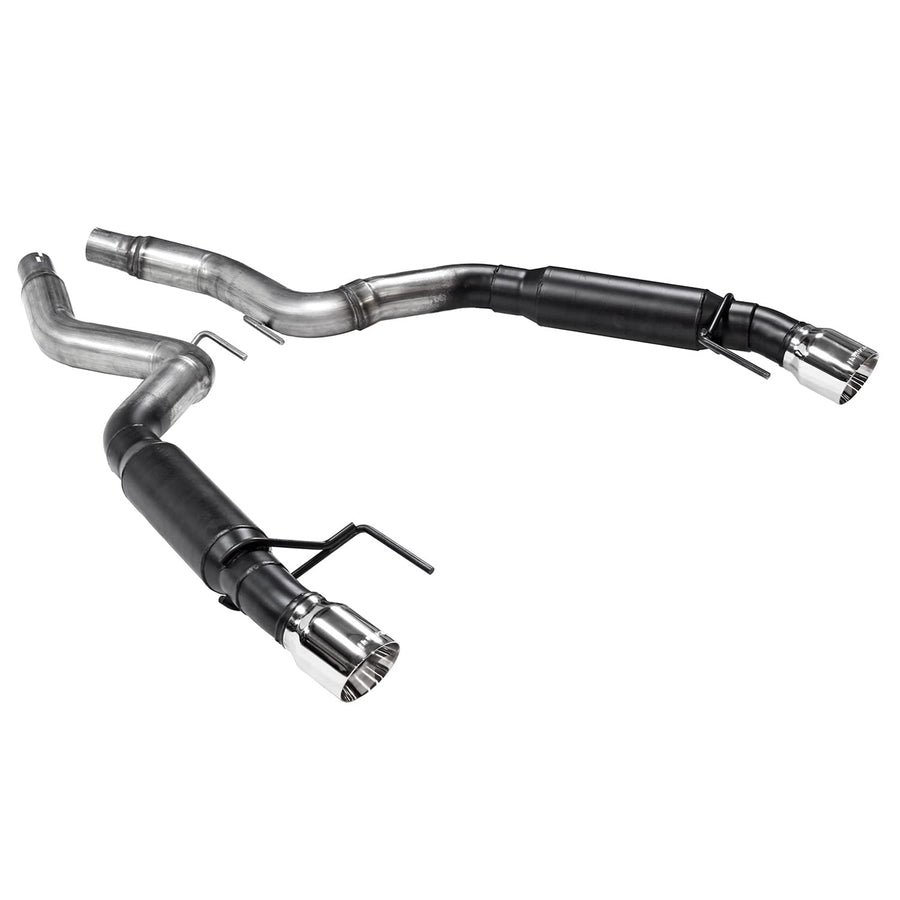 Outlaw Flowmaster 817713 Axle-Back Exhaust Kit 3 Inch 409 Stainless Steel 4 Inch Polished 304 Stainless Steel Tips Compatible with 2015-2023 Ford Mustang 2.3L Ecoboost or 3.7L V6 Coupe Convertible