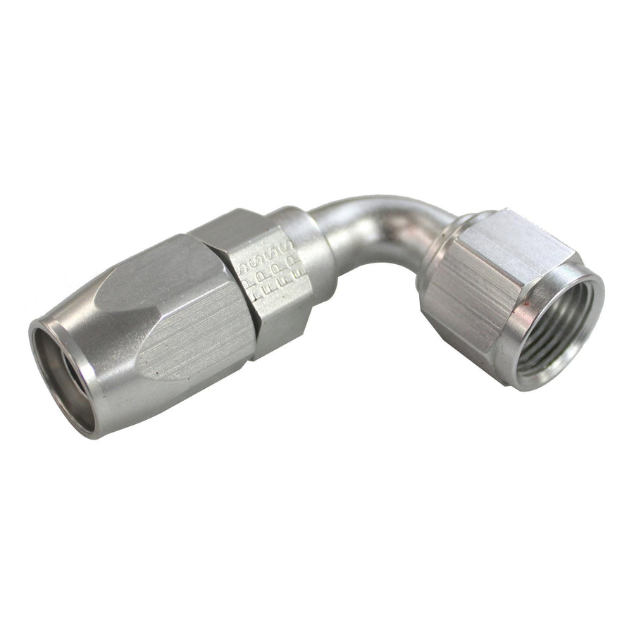 Fragola 109008-CL Performance Systems #8 X 90 Power Flow Hose End Clear
