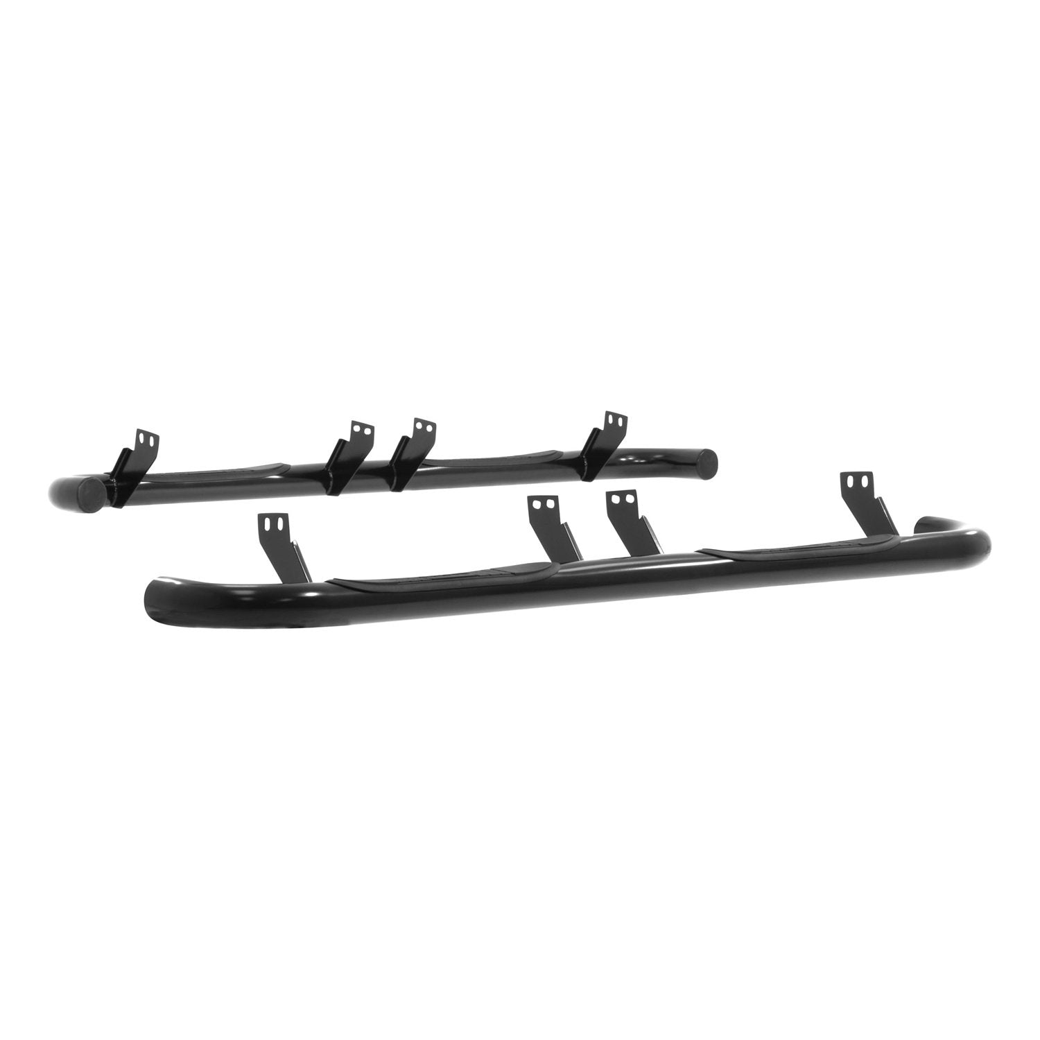3-Inch Round Black Steel ARIES Nerf Bars, No-Drill, Fits Select Hummer H2