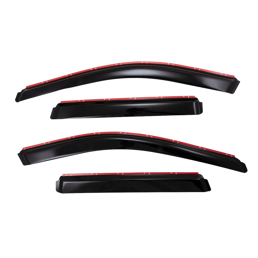 TrailFX Window Vents Jeep Grand Cherokee Fits 2011-2021 Four Piece in-Channel Low Profile Smoke Acrylic Snap-in Installation Set of 4 Rainguards TrailFX 4252IC