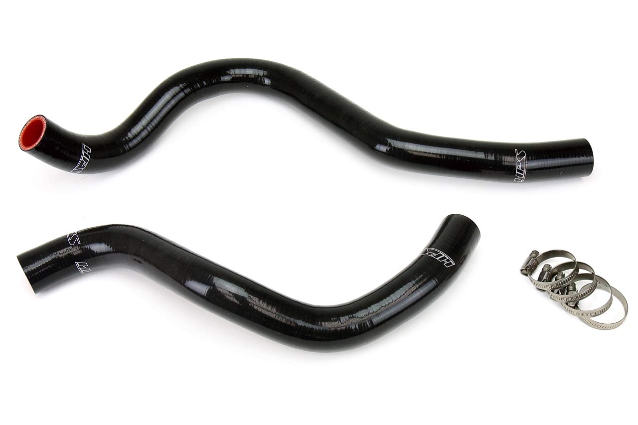 Black HPS 57-1393-BLK Silicone Radiator Hose Kit Coolant