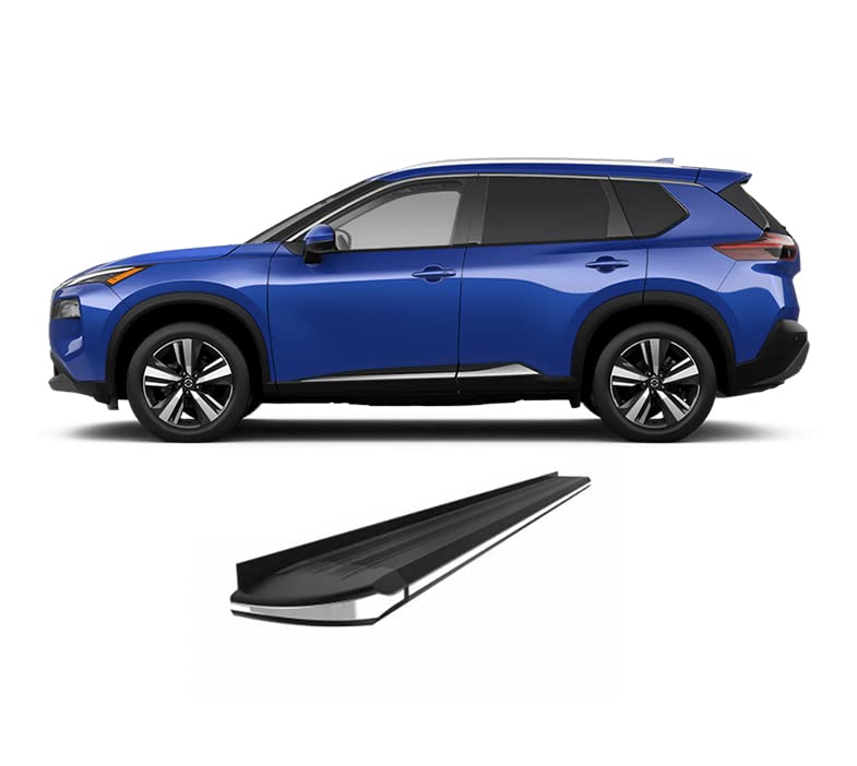 Exceed Black Horse Running Boards Compatible with 2014-2020 Nissan Rogue (Excl. Select Models)-EX-NIRO-14