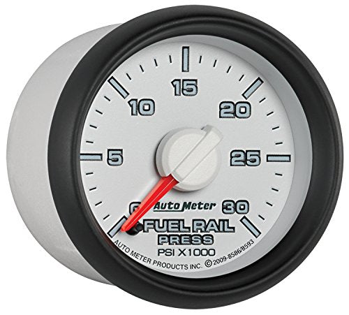 Auto Meter 8586 2-1/16" Fuel Rail Pressure Gauge 0-30000 PSI for 2003-2007.5 Dodge Cummins 5.9L GM Duramax LB7 and LLY