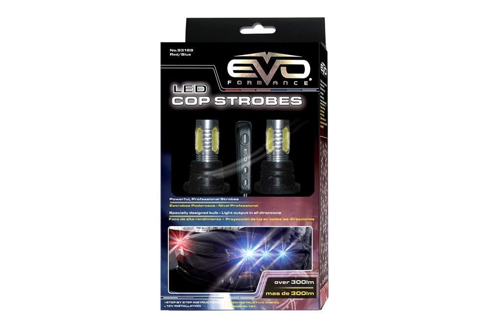 EVO Formance CIPA 93189 LED Headlight Strobe, Red/Blue