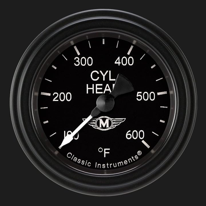 MA197BLF Classic Instruments Moal Bomber 2-1/8" Cylinder Head Temperature Gauge