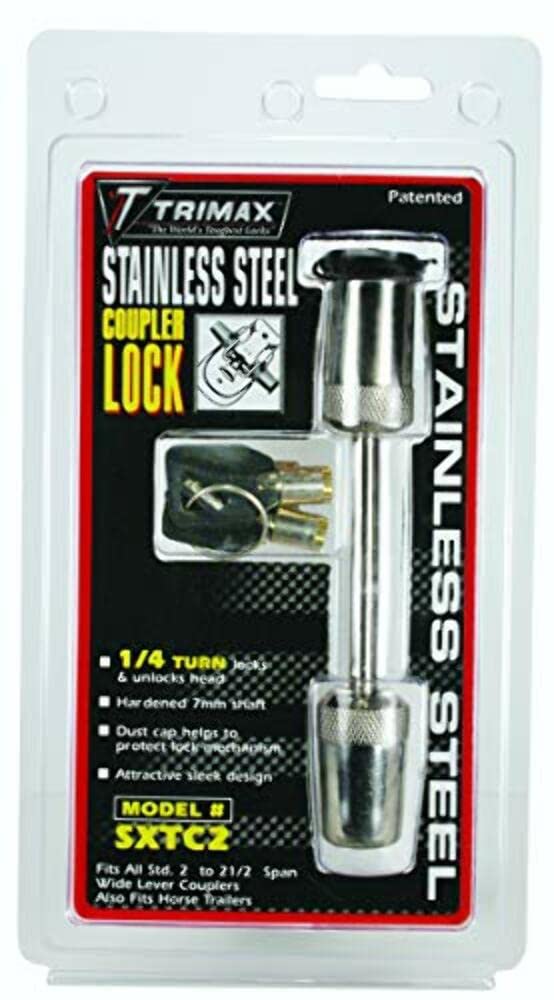 Premium Stainless Steel Trimax SXTC2 Coupler Lock (2.5" Span)