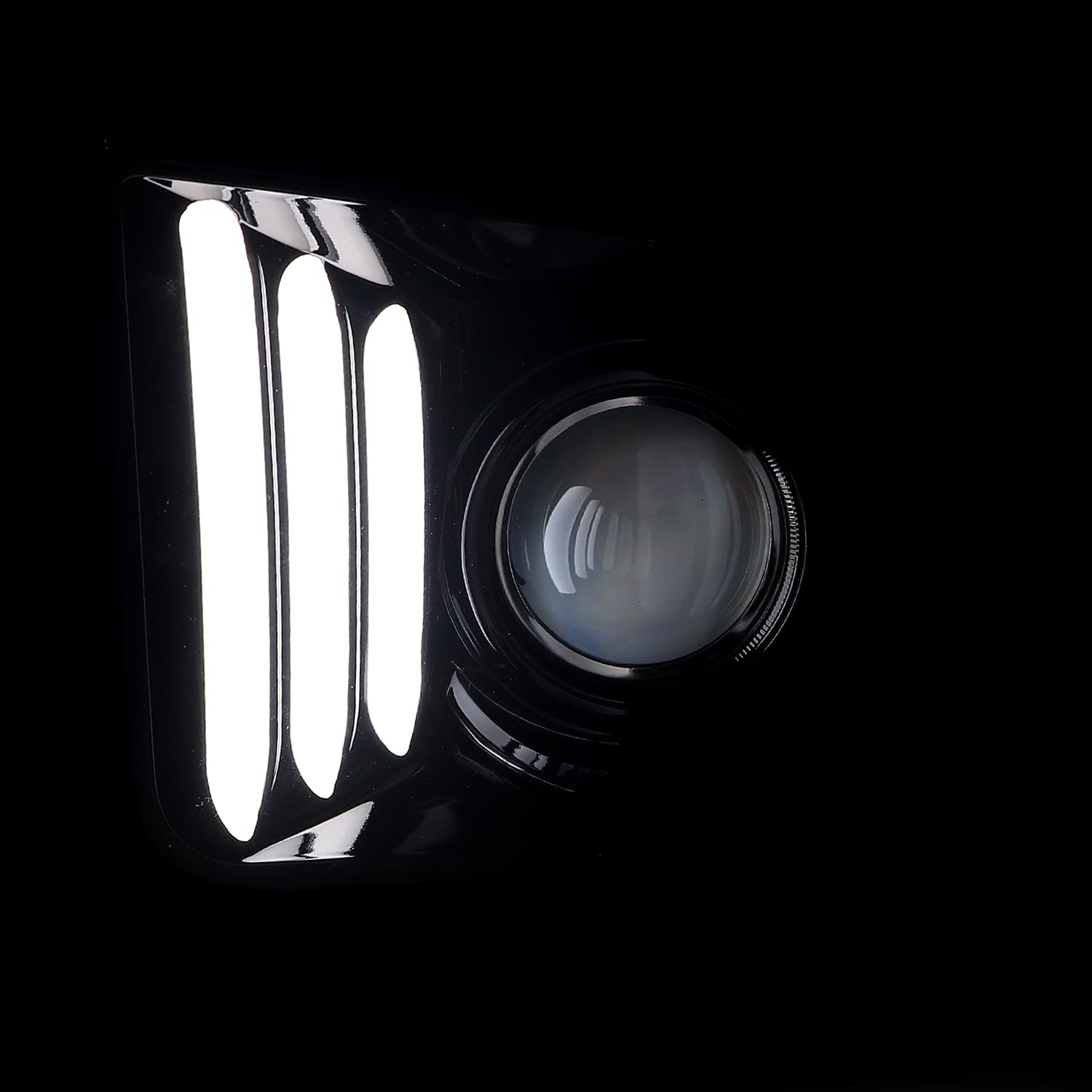 Smoke Projector Headlights SPEC-D TUNING Compatible with 2005-2009 Ford Mustang, Left + Right Pair Headlamps Assembly