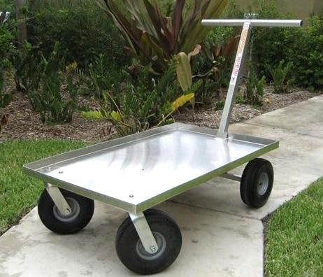 Heavy Duty Push Wagon Aluminum Garden Cart Made in USA
