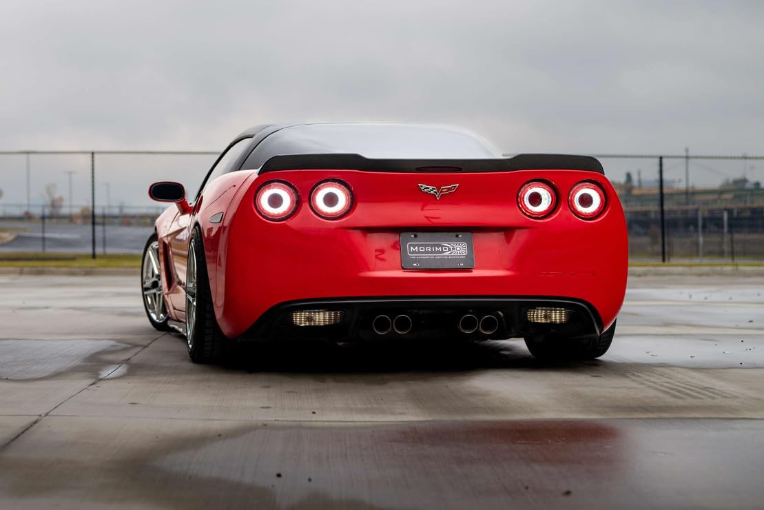 Morimoto XB LED Taillights Chevrolet Corvette Fits 05-13, Plug and Play Taillight Assemblies (Red)