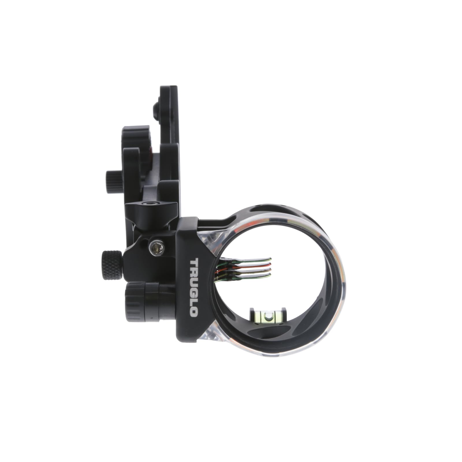 Range Rover М4 TRUGLO 4-Pin Highly-Visible Micro-Adjustable Archery Hunting Bow Sight - Adjustable Quiver Mount Included - Right-Handed