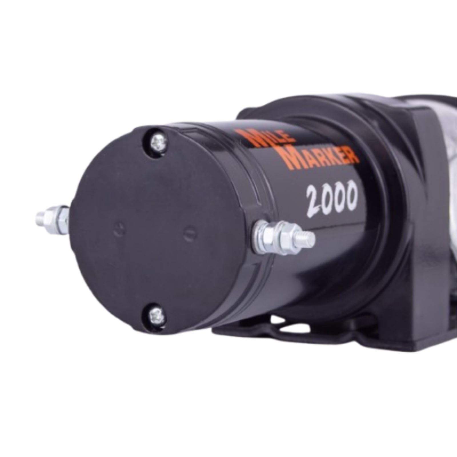 12V DC Utility Winch Mile Marker 76-50200 - 2000 lb. Weight Capacity - 50’ Steel Cable - Lightweight & Reliable - Offers Fast Line Speeds - Wireless Remote Control Included - Free Spooling