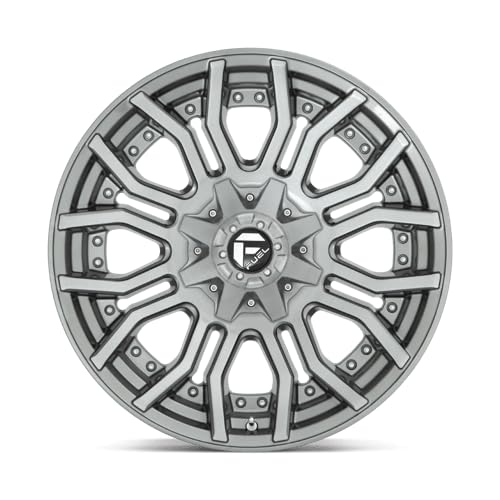 D713 RAGE PLATINUM FUEL OFF-ROAD 20X10, 8X180, 4.79, -18mm BRUSHED GUN METAL TINTED CLEAR - D71320001847