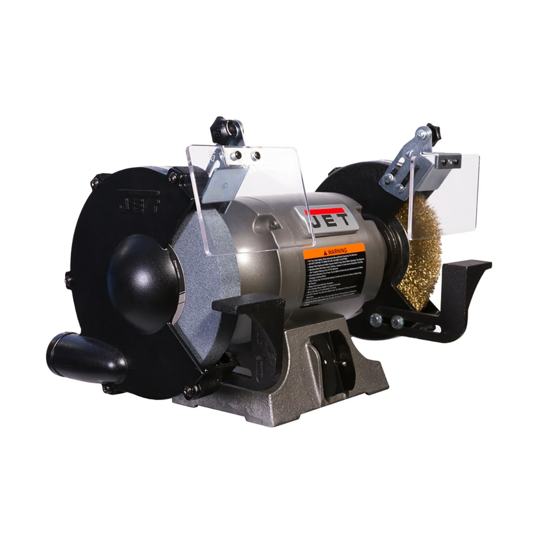 JET 8-Inch Bench Grinder, Wire Wheel with 3450 RPM, 1 HP, 115V 1Ph (Model JBG-8W)