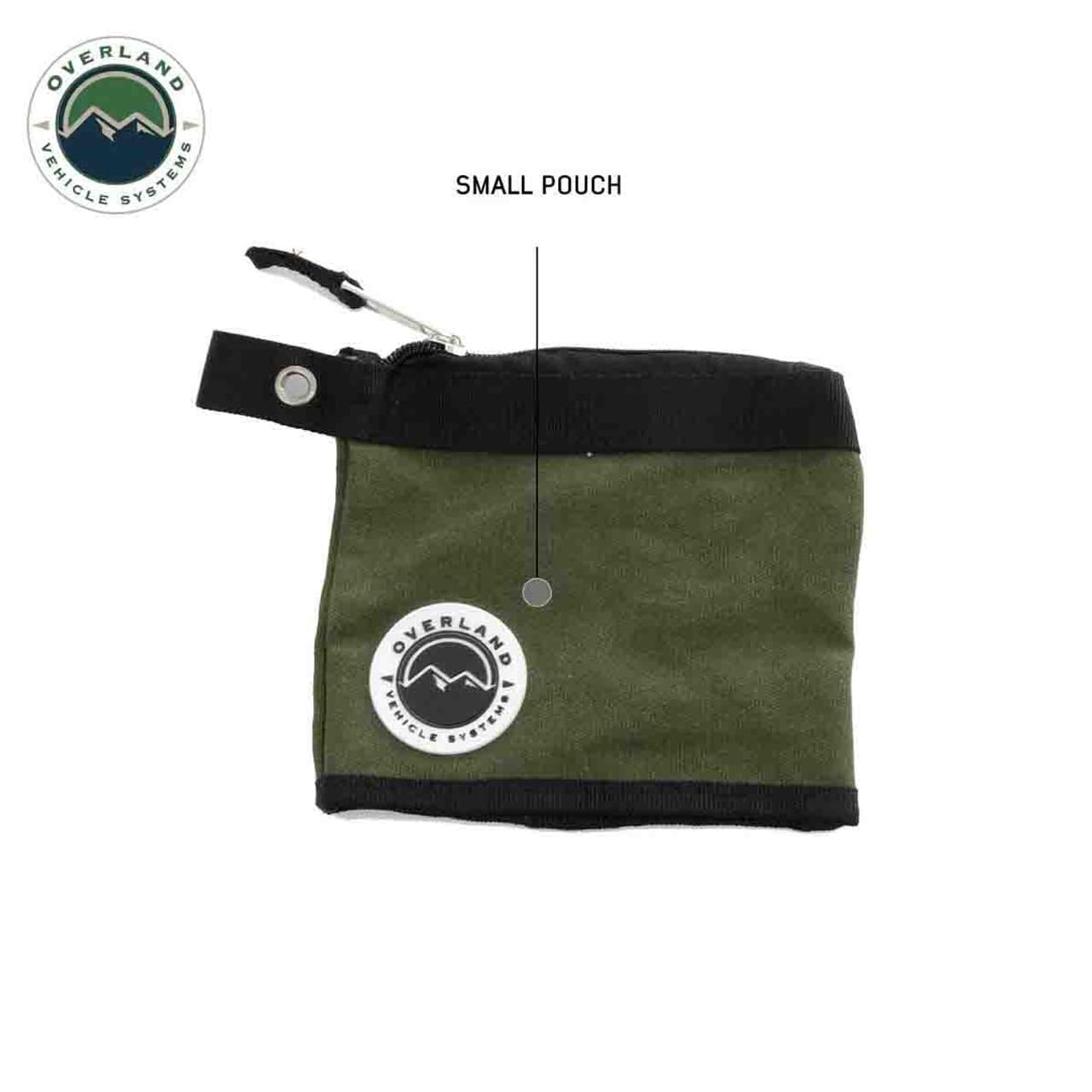 Overland Vehicle Systems 3-Bag Set of Small/Medium Size Storage Bags - #12 Waxed Canvas - Infused with Paraffin Wax Waterproofing - Universal for, Tools, Automotive, Fishing, Hunting and More!