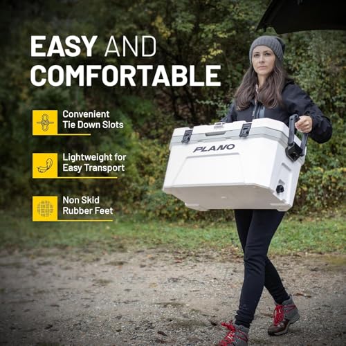 32-Quart Plano Frost Cooler Capacity | Heavy-Duty Insulated Cooler Keeps Ice Up to 5 Days | For Tailgating, Camping and Outdoor Activities